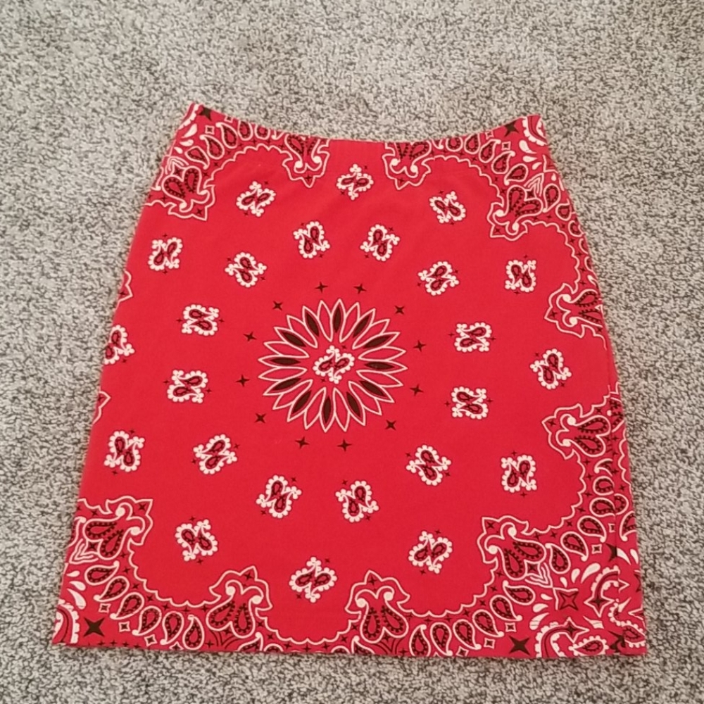 Forever 21 Bandana Print Mini Skirt